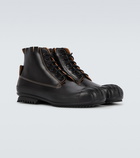 Maison Margiela Leather lace-up boots