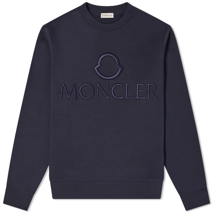 Photo: Moncler Tonal Patch Logo Crew Sweat