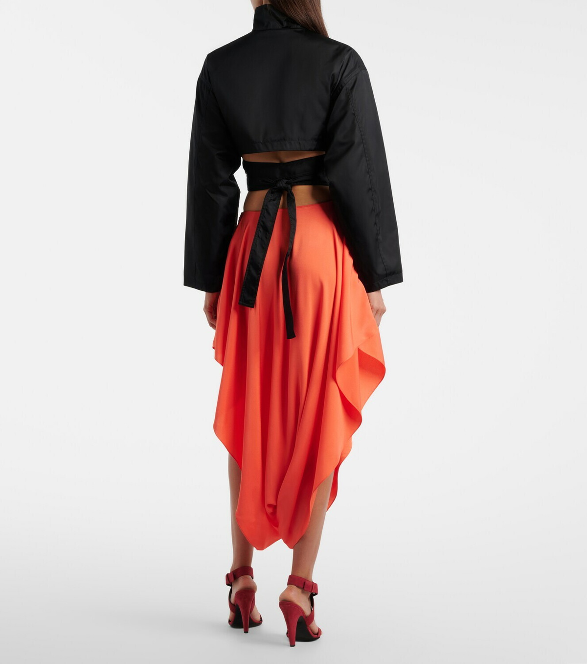 Alaïa Peek cady midi skirt
