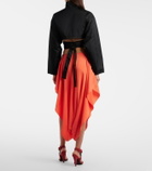 Alaïa Peek cady midi skirt