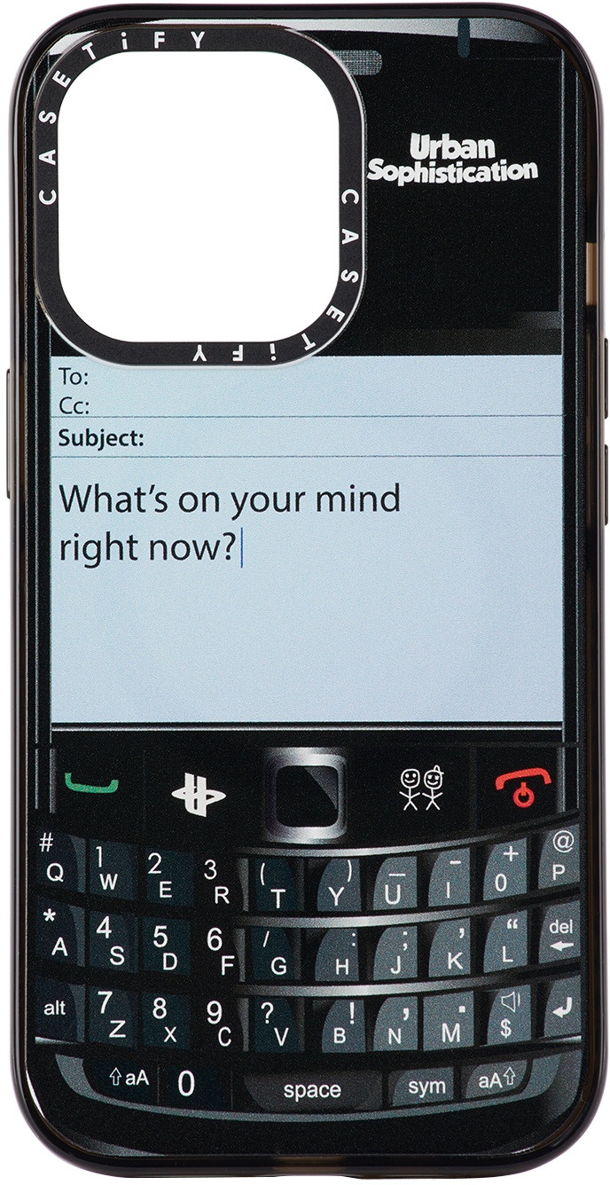 Photo: CASETiFY Black BB Talk Customizer iPhone 13 Pro Case