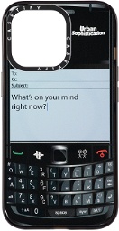 CASETiFY Black BB Talk Customizer iPhone 13 Pro Case