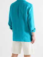 120% - Linen Shirt - Blue