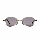 Kuboraum Maske P61 Lg Bb Light Gold/ Black Sunglasses