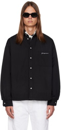 Jacquemus Black Le Raphia 'La Chemise Boulanger' Shirt