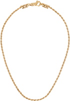 Emanuele Bicocchi SSENSE Exclusive Gold Knots Necklace