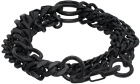 Julius Black Multi Chain Bracelet