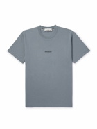 Stone Island - Printed Cotton-Jersey T-Shirt - Gray