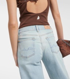 7 For All Mankind Lotta high-rise wide-leg jeans