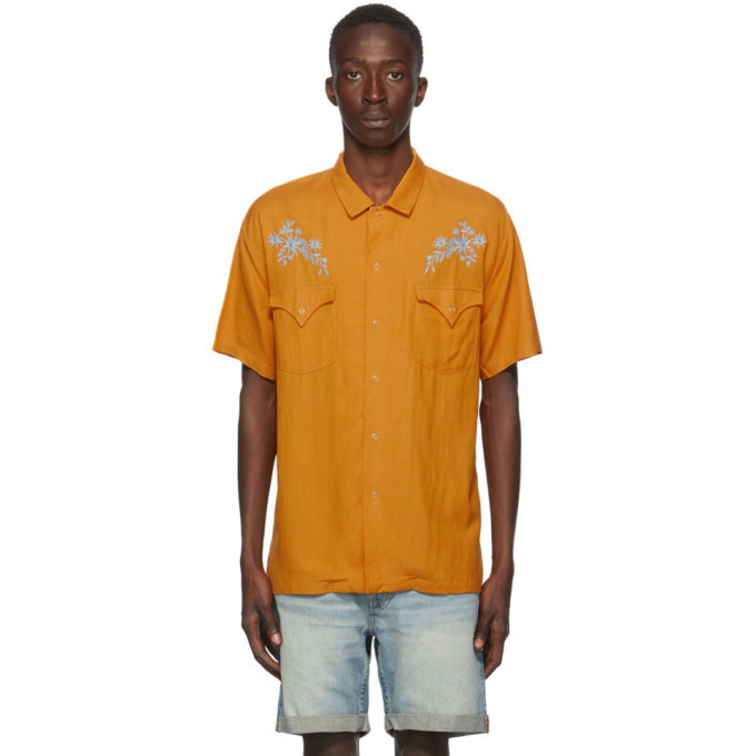 Photo: Double Rainbouu Yellow West Coast Short Sleeve Shirt