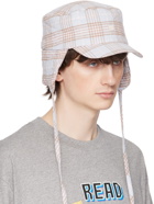 Acne Studios Blue Check Trapper Cap