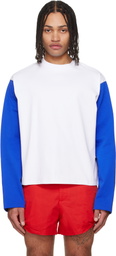 LII White Contrast Long Sleeve T-shirt