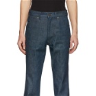 Lemaire Blue Denim Bootcut Jeans