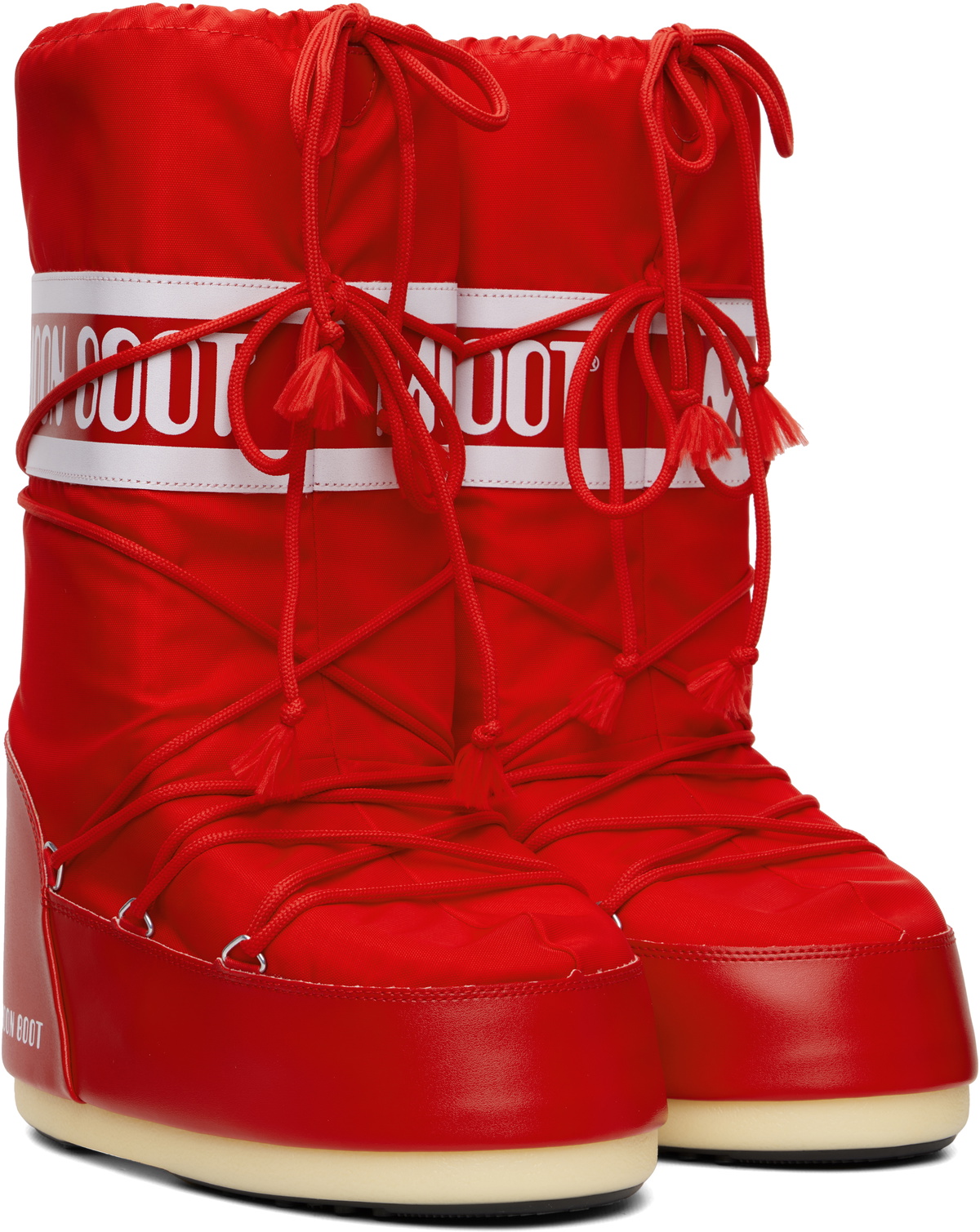 Moon Boot Red Icon Nylon Boots