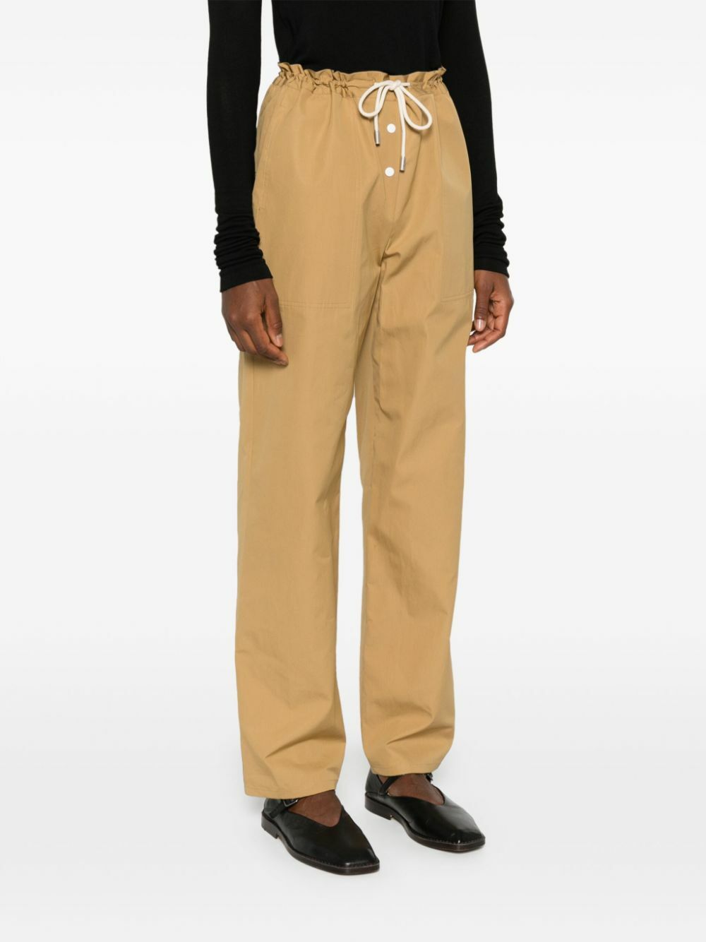 TROUSERS WITH EMBROIDERY - BONNY - BROWN main image 0