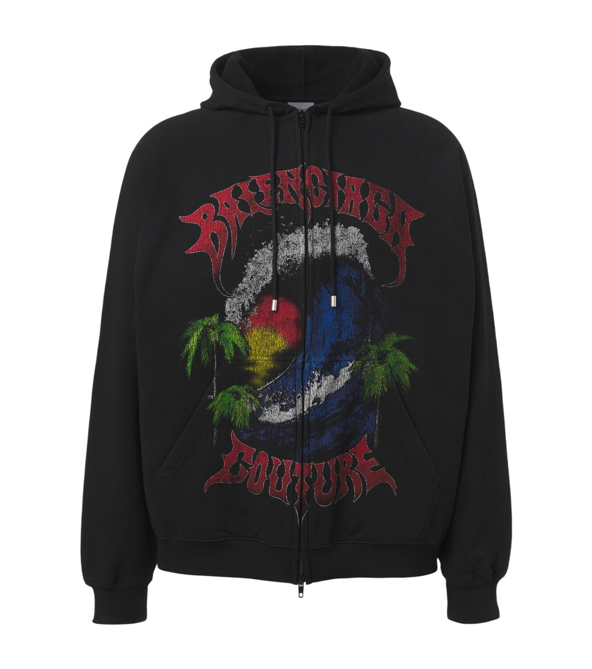 Balenciaga Men's See Now Buy Now Popover Hoody in Faded Black