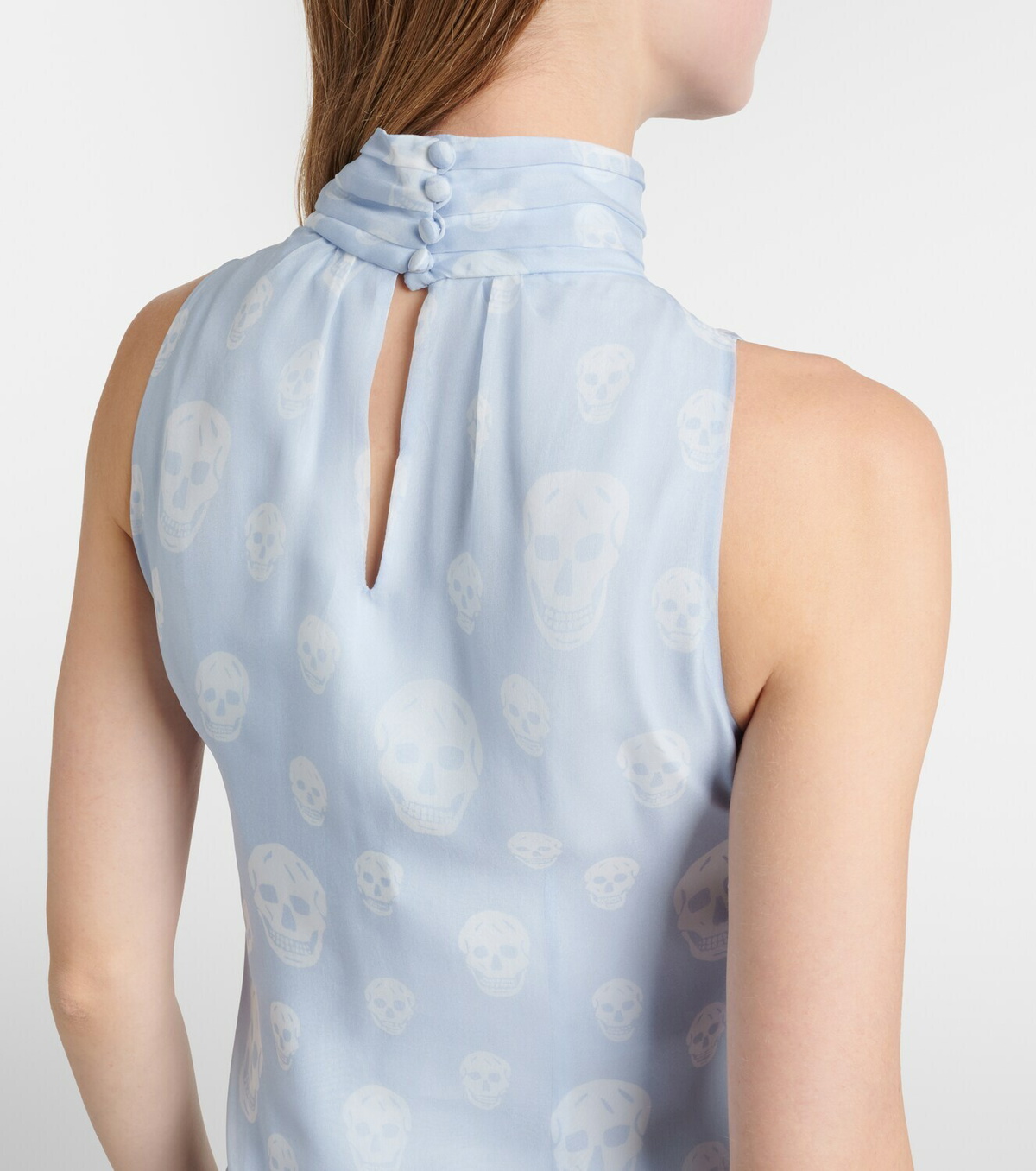 McQueen Polka-dot silk gown