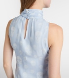 McQueen Polka-dot silk gown