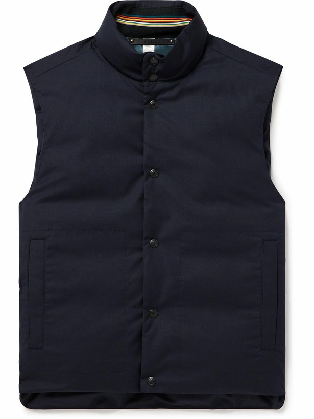 Photo: Paul Smith - Tech-Shell Down Gilet - Blue