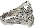Vasiliki Silver Dapperling Amethyst Signet Ring