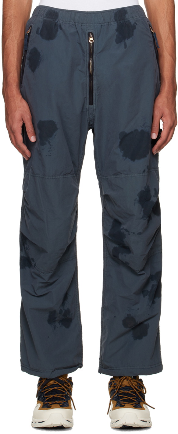 Stone Island Gray Hand Coloring Trousers Stone Island