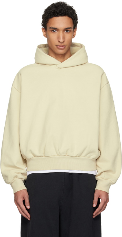 Photo: Fear of God Off-White Classic Fit Half Raglan Hoodie