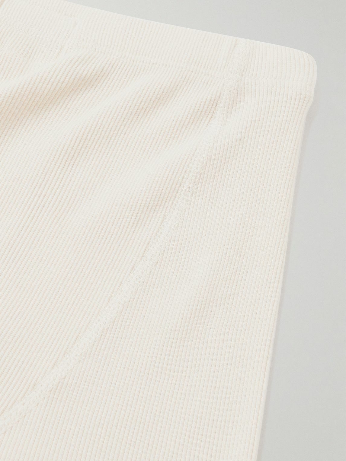 Hemen Biarritz - Albar Ribbed Organic Stretch-Cotton Boxer Briefs - Gray