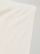 Hemen Biarritz - Albar Ribbed Organic Stretch-Cotton Boxer Briefs - Gray