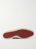 Christian Louboutin - Paquepapa Suede Backless Espadrilles - Brown