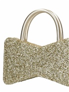 MACH & MACH - Bow Shape Glitter Top Handle Bag