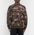 Valentino - Slim-Fit Logo and Camouflage-Print Satin-Jersey Track Jacket - Green