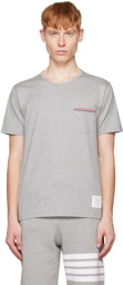 Thom Browne Gray RWB T-Shirt