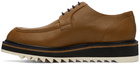 Dries Van Noten Brown Grained Leather Derbys