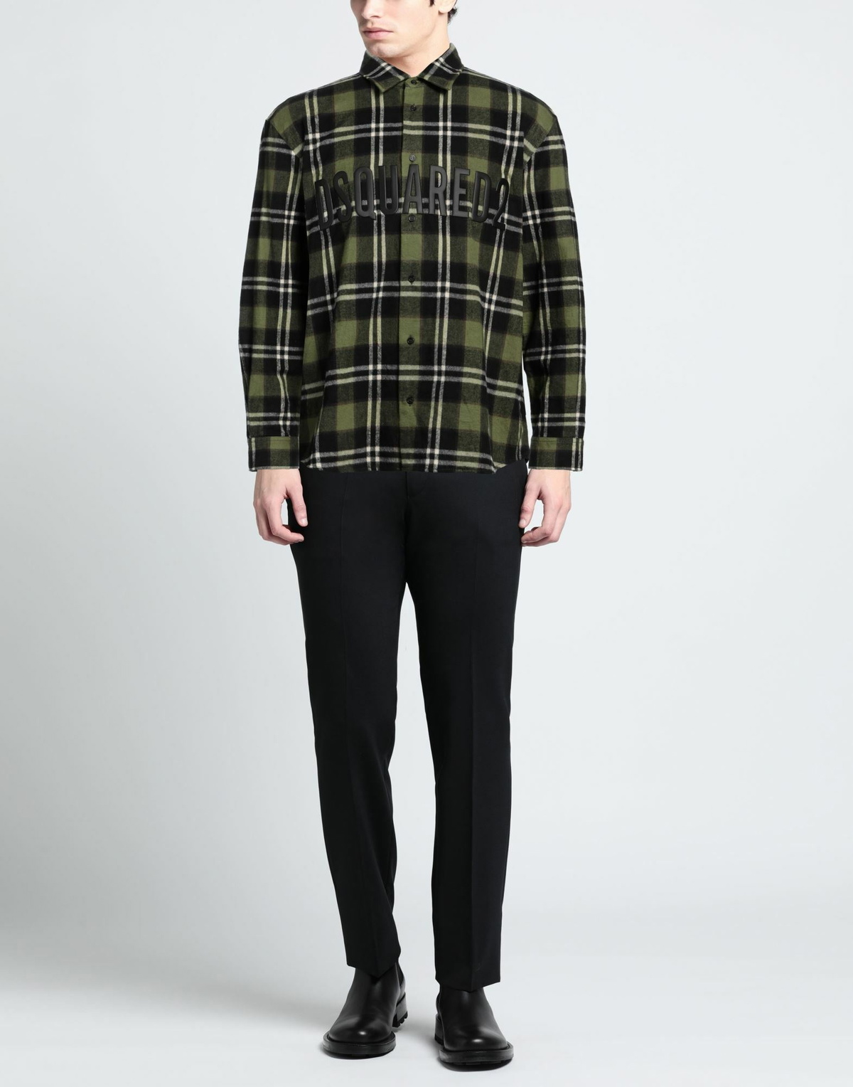 Dsquared2 Mens Shirt Military in Green