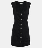 Frame The Seamed Scoop denim minidress