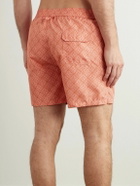 Altea - Straight-Leg Printed Swim Shorts - Orange