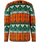 Moncler Genius - 3 Grenoble Intarsia Brushed Virgin Wool Sweater - Orange