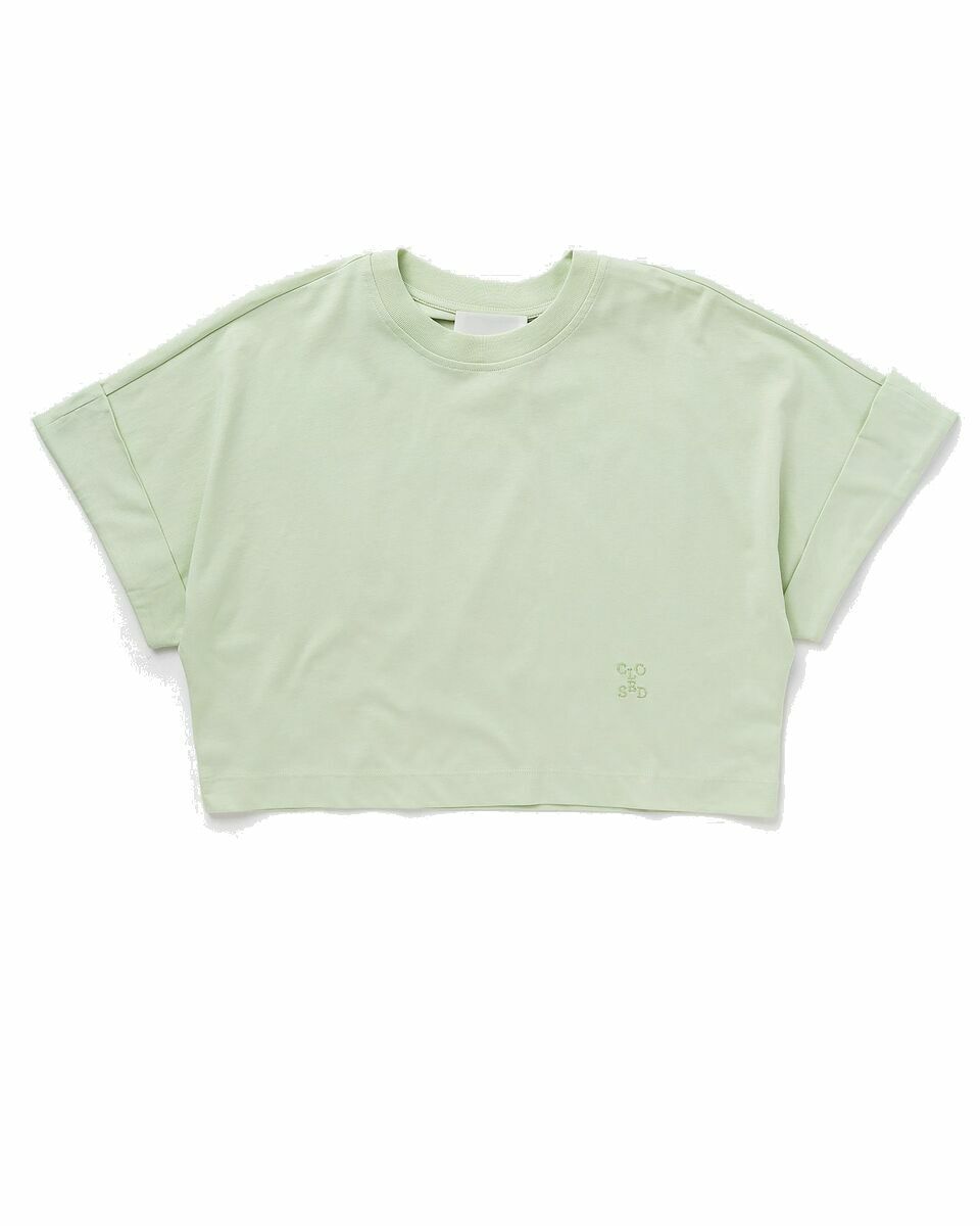 Photo: Closed Turn Up T Shirt Green - Womens - Shortsleeves