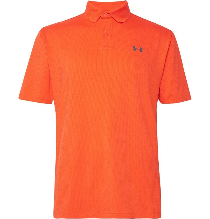 Photo: Under Armour - Performance 2.0 Piqué Golf Polo Shirt - Orange