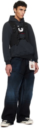 doublet Black Trail Vest Hoodie