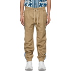 Dolce and Gabbana Beige Canvas and Denim Cargo Pants