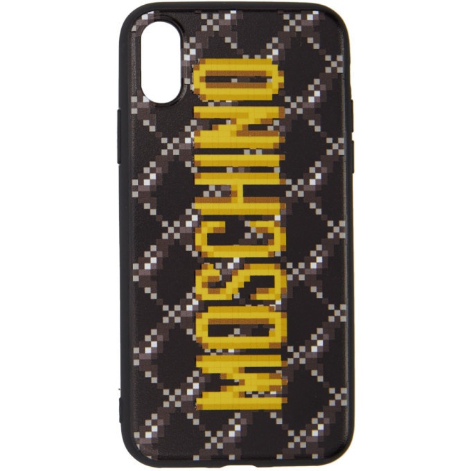 Photo: Moschino Black The Sims Edition Quilted iPhone XS/X Case