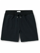 Mr P. - Straight-Leg Cotton-Jersey Drawstring Shorts - Black