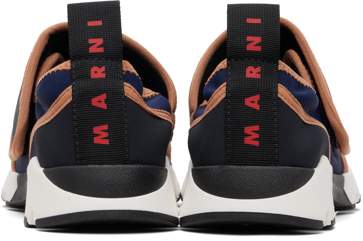 Marni Navy Veclro Sneakers