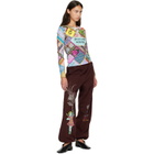 Chopova Lowena Multicolor 'Witty' Beaded Jersey Top