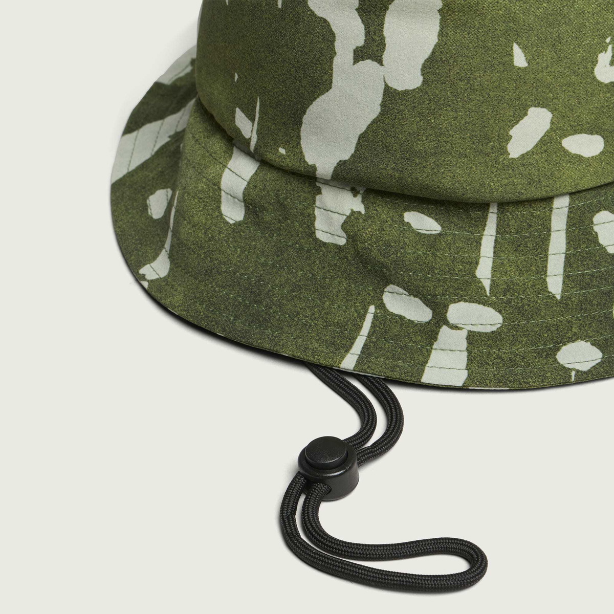 Malbon Men's Inkwash Bucket Hat in Olive Inkwash