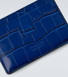 Tom Ford Leopard-print leather card holder