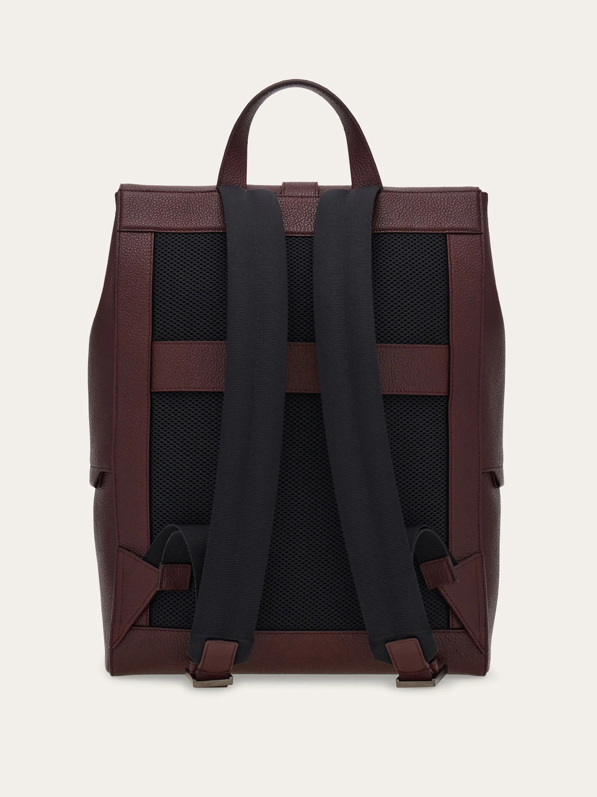 Ferragamo Mens Hug buckle backpack in Red