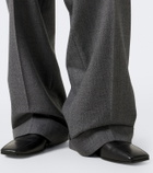 Valentino Herringbone wide-leg pants