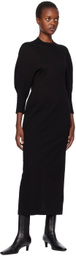 Mame Kurogouchi Black Balloon Sleeve Midi Dress